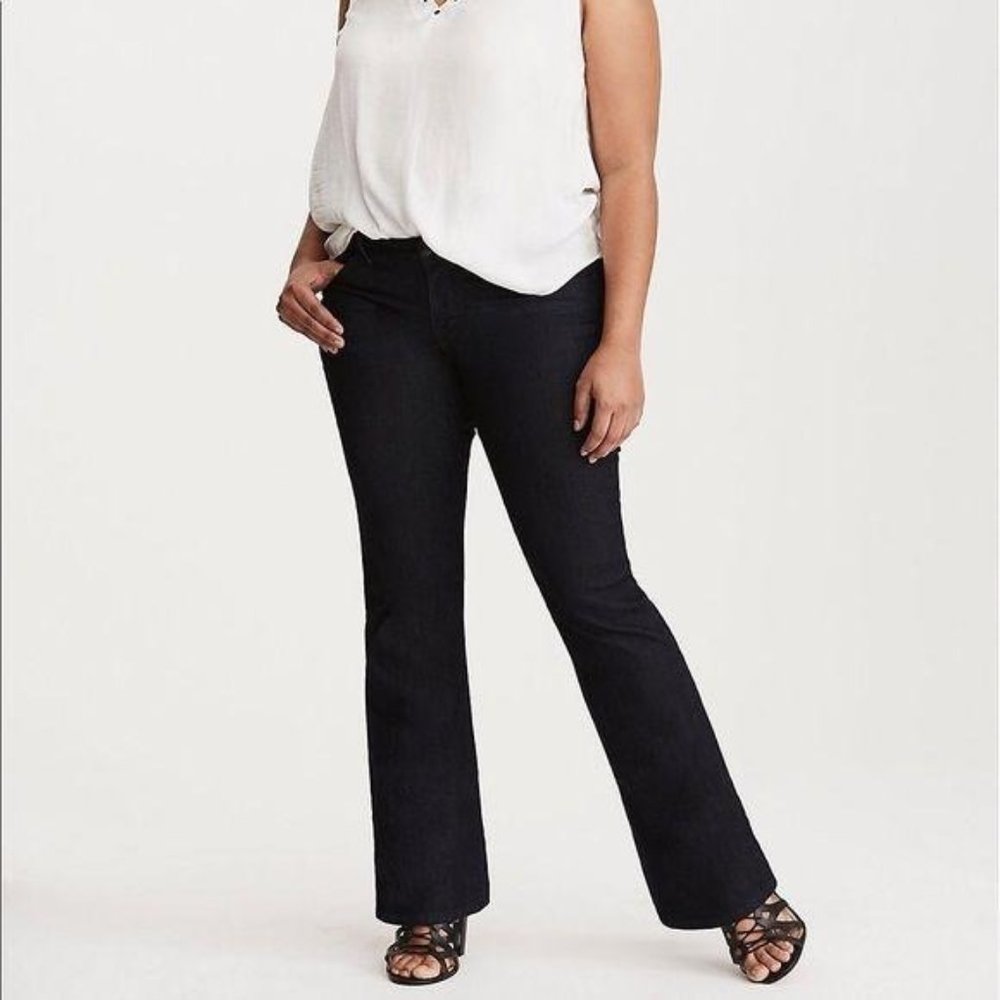 Torrid Slim Boot Cut Dark Rinse Jeans